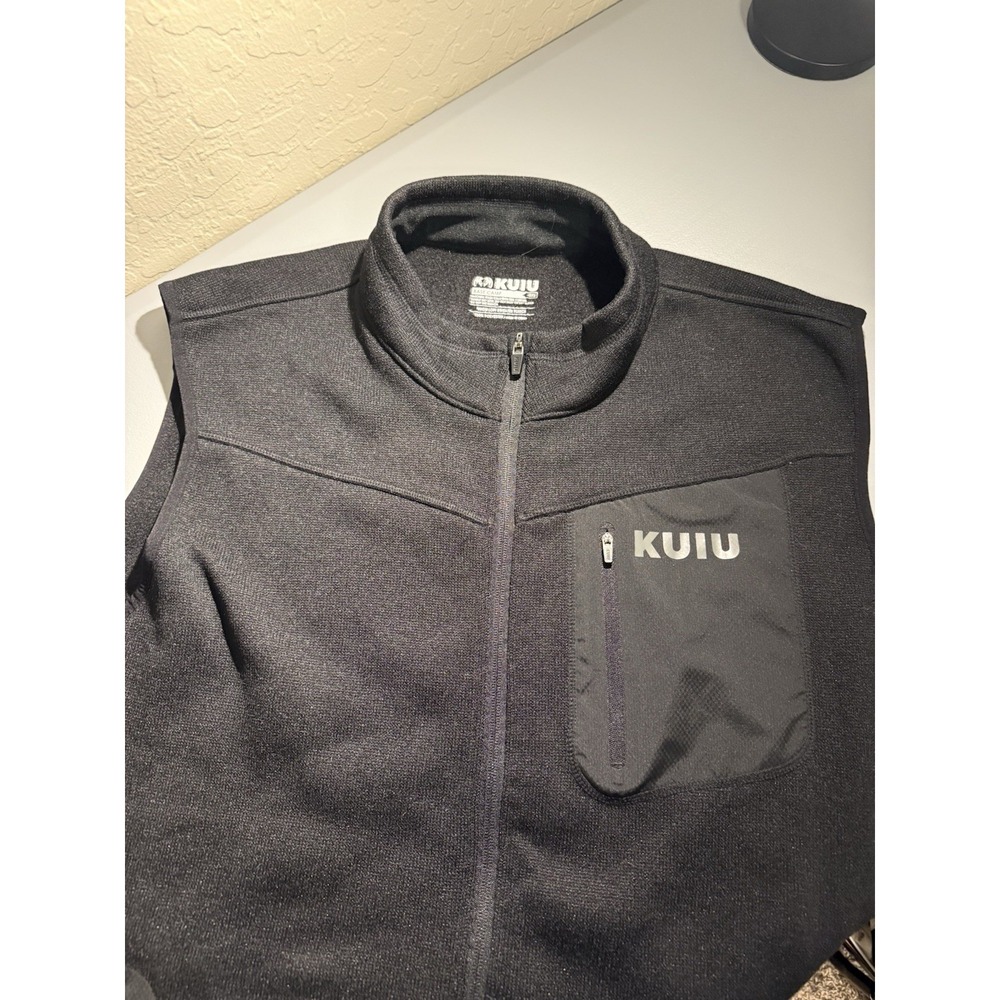 KUIU Men's 3XL Base Camp Vest Black High Loft Sweater Fleece Hunting Hiking